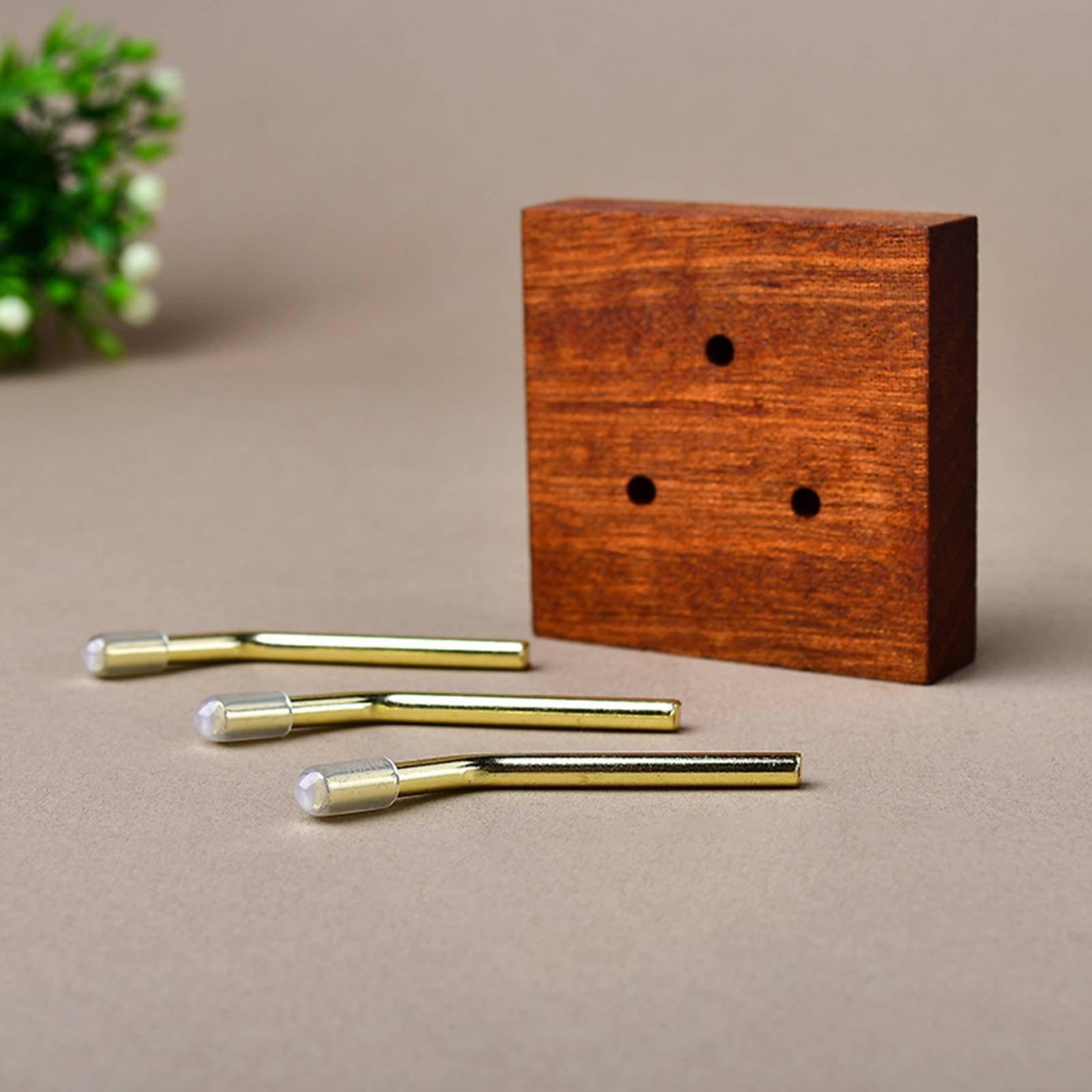 Display Stand Wood - Stojak z litego drewna z kryształową