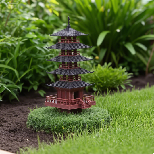 Bonsai Garden Ideas - Ogród Akwarium Bonsai Dekoracja Mini Pagoda
