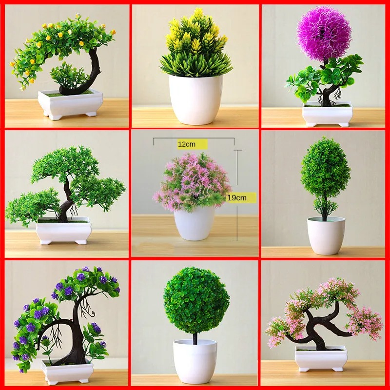 Bonsai Garden Ideas - Sztuczne małe drzewka, rośliny doniczkowe, sztuczne