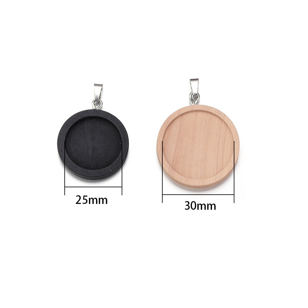 1-5 szt./partia 25 30mm Okrągł – Display Stand Wood recenzja i cena