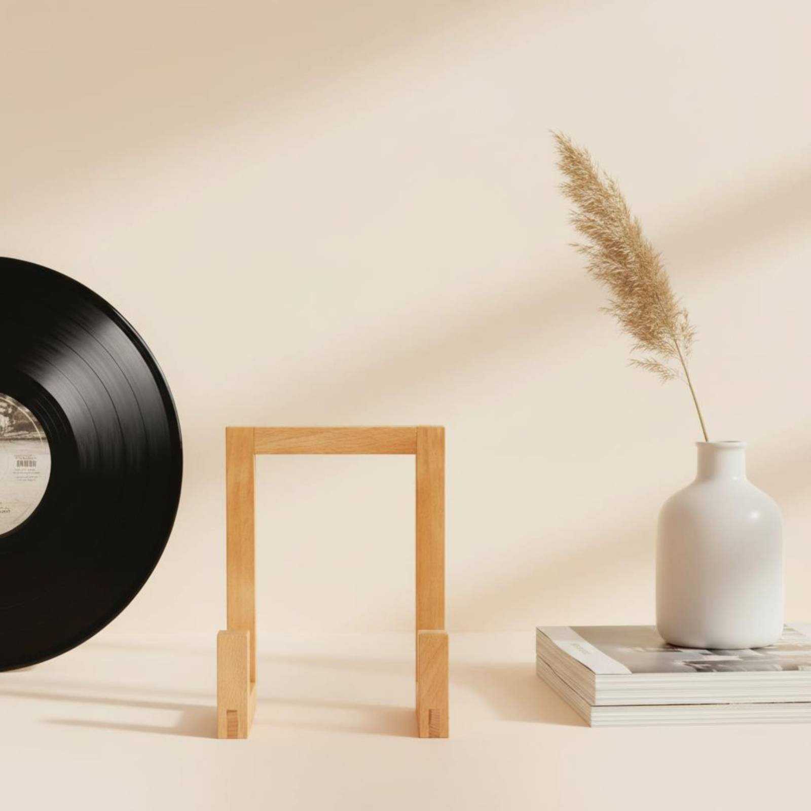 Stojak na winyle, drewniany or – Display Stand Wood recenzja i cena