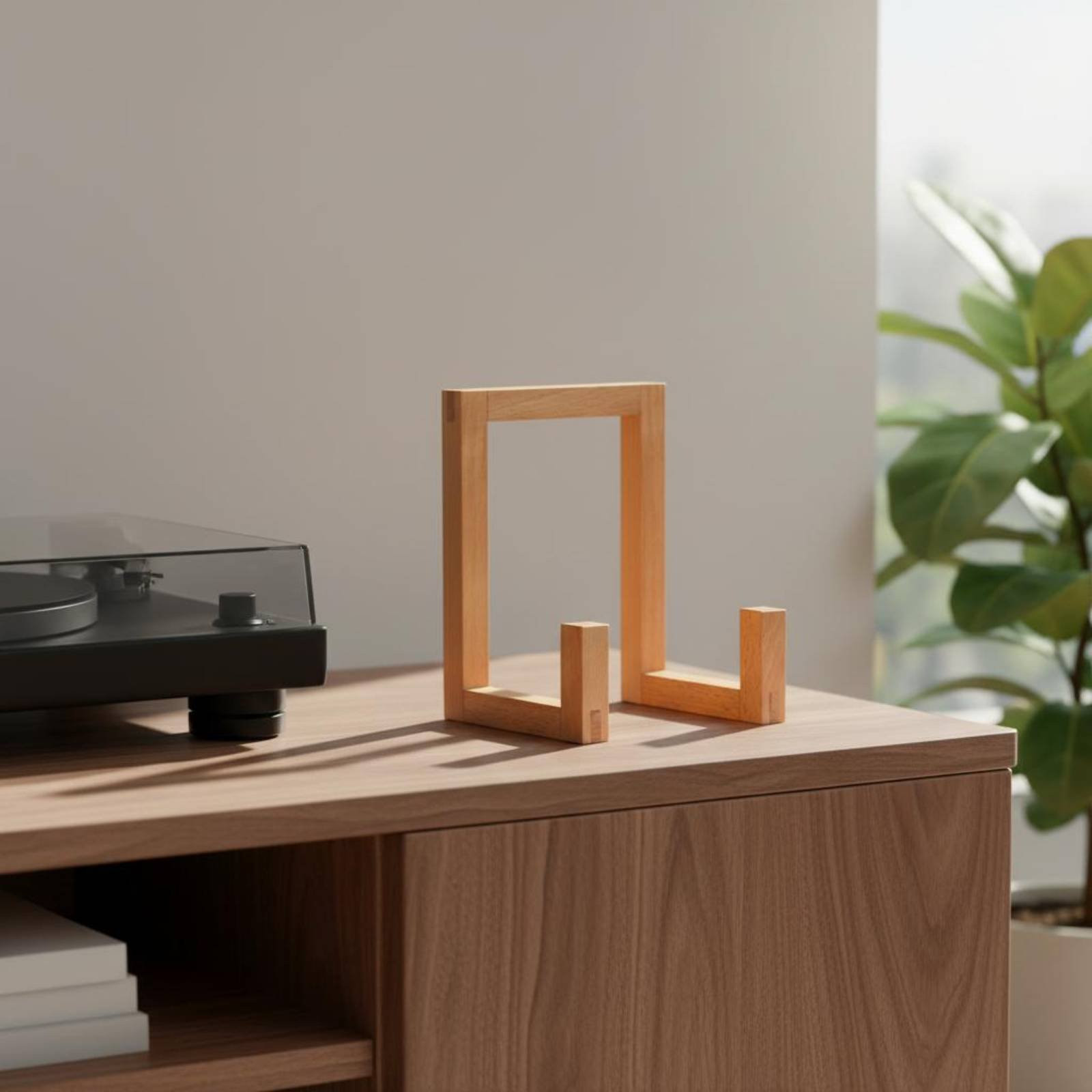 Stojak na winyle, drewniany or – Display Stand Wood recenzja i cena