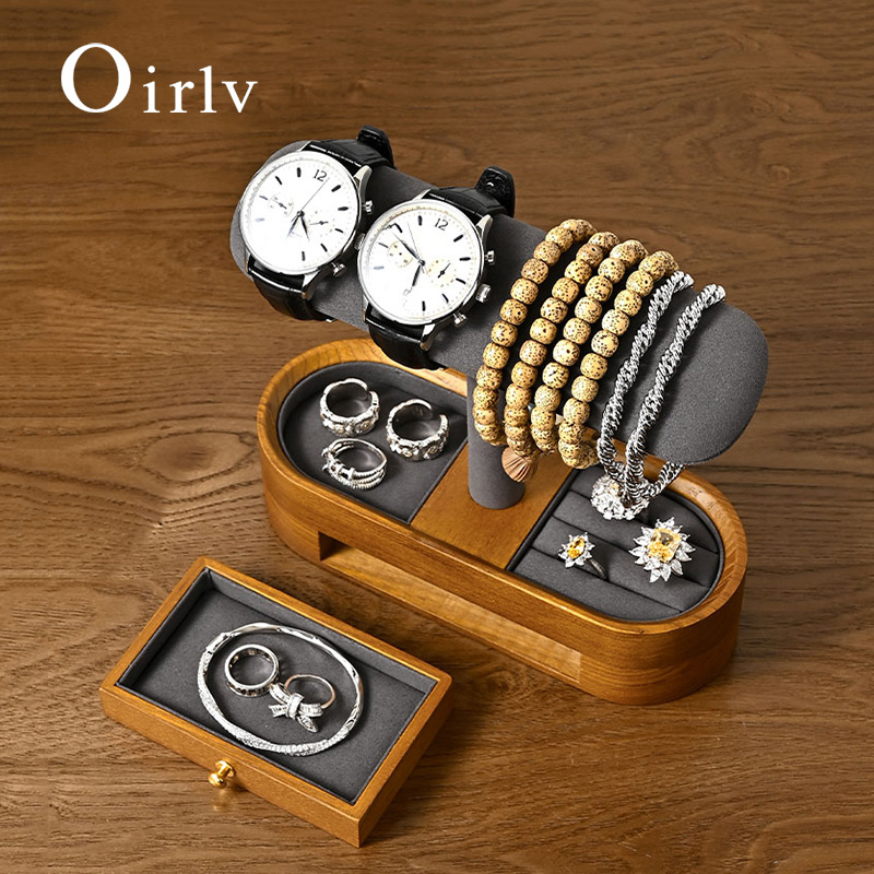 Oirlv Organizer na zegarki z l – Display Stand Wood recenzja i cena