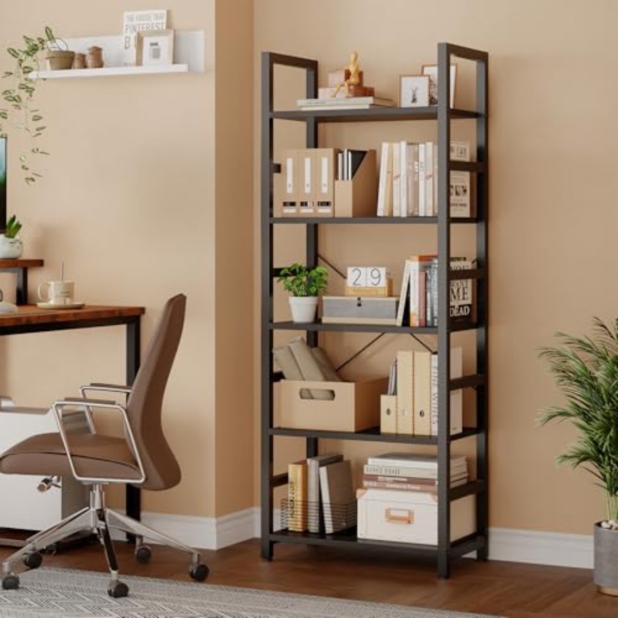 5-poziomowy regał na książki,  – Display Stand Wood recenzja i cena