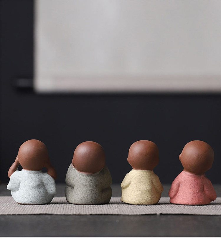 Y Ceramiczna Mini Mnich Figurk – Bonsai Garden Meaning recenzja i cena
