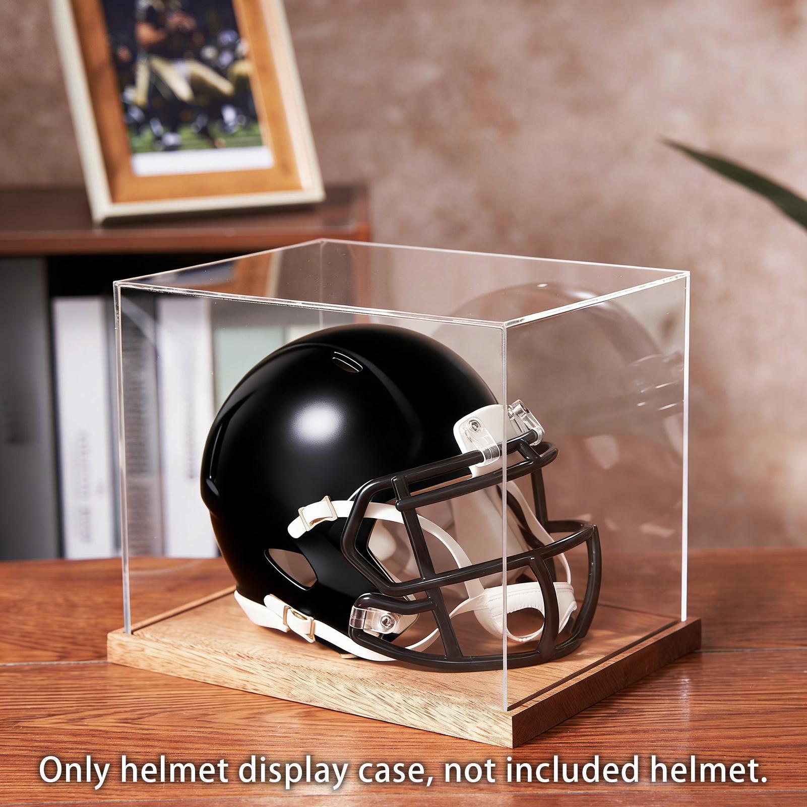 Przezroczyste pudełko na kask  – Display Stand Wood recenzja i cena