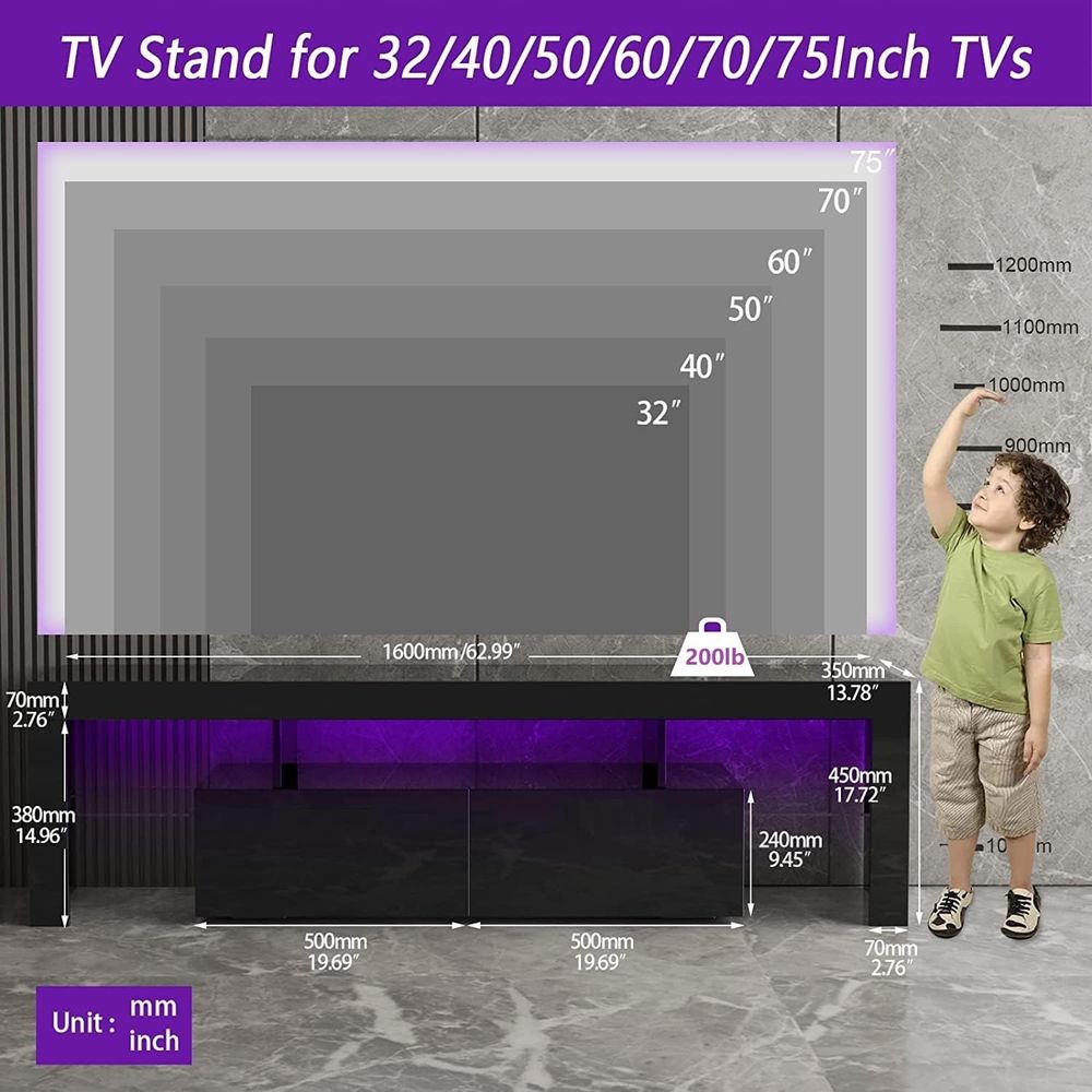 Czarna szafka RTV, drewniana s – Display Stand Wood recenzja i cena